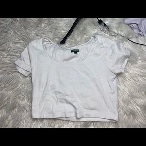 Wild fable white crop top